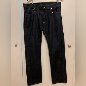 Citizen of Humanity Mens “Sid” Jeans, Dark wash, Size 36.
